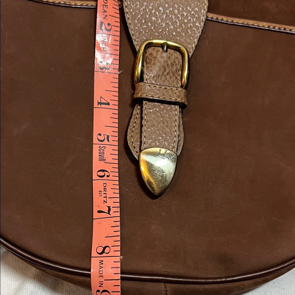Peruzzi Elegant Brown Women's Messenger hand made calfskin Bag - Picture 9 of 13